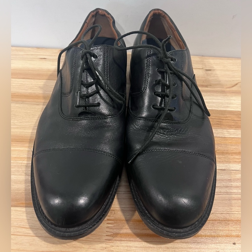 Clark Collection Plus Black Dress Leather Shoes For Men Lace Up size 12M